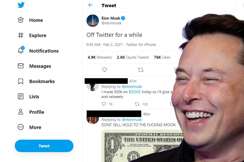 Der Unternehmer und Gründer von Tesla und SpaceX, Elon Musk, sagte, er werde Twitter vorübergehend nicht nutzen. Er schrieb darüber in seinem Blog im sozialen Netzwerk.