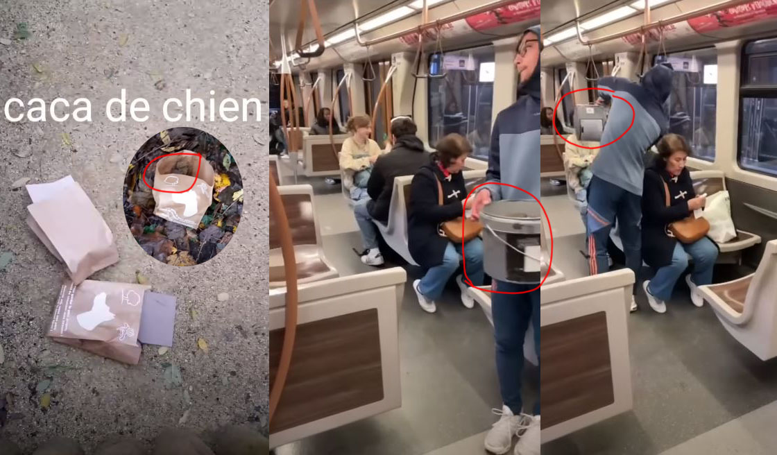 YaNike übergießt U-Bahn-Fahrgäste mit Hundekot