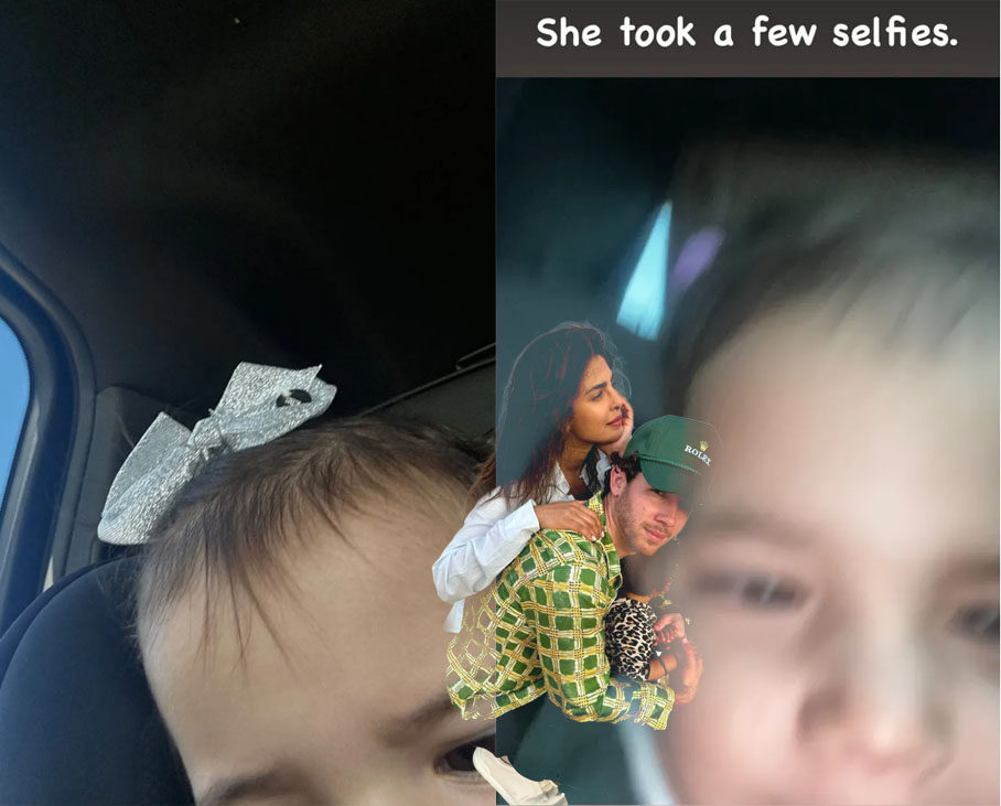 Malti 2 Jahre alt macht mit Mamas Handy selfies